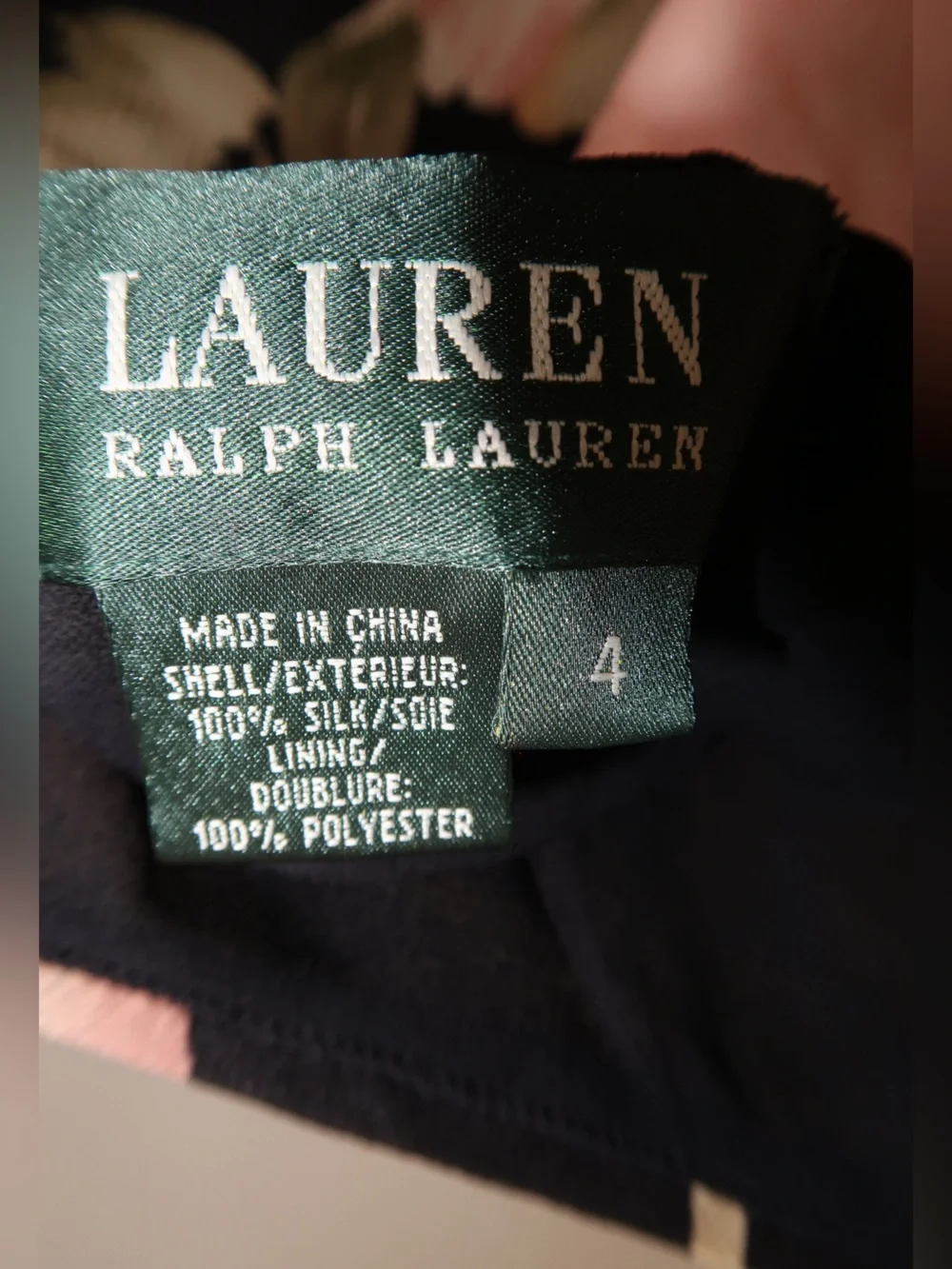 Ralph Lauren 100% Silk Tiered Floral Ruffle Skirt